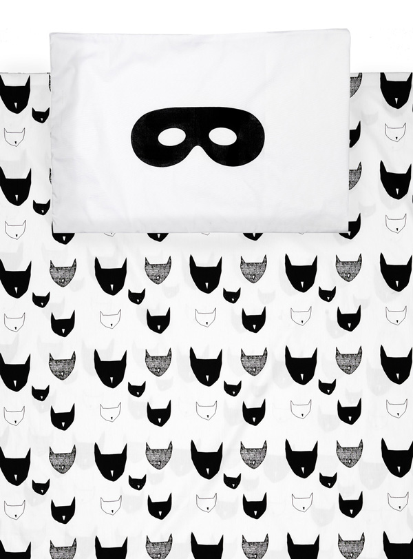 childrens black and white bedding