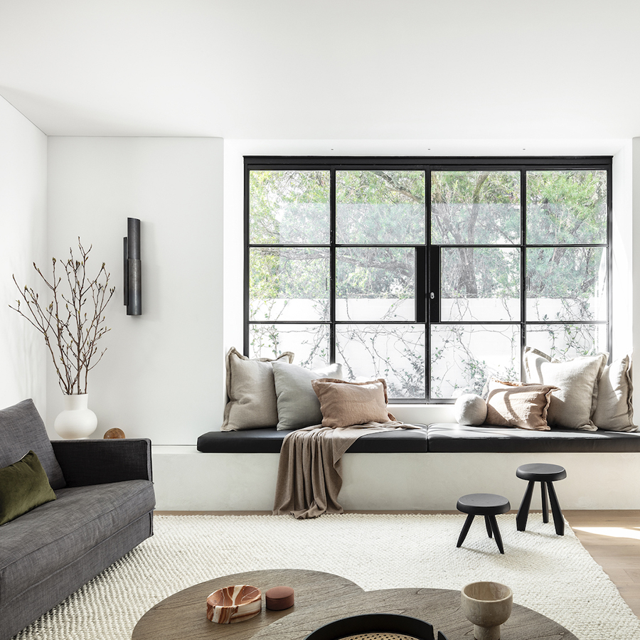 Crittall style windows and doors take center stage in this Victorian Annandale house renovation bringing a touch of industrial chic into home life.